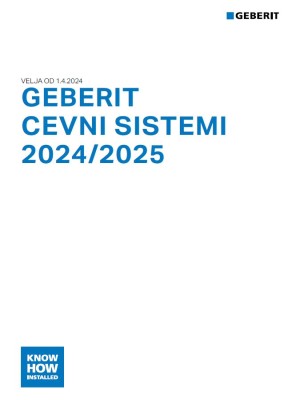 Geberit cevni sistemi 2024/2025