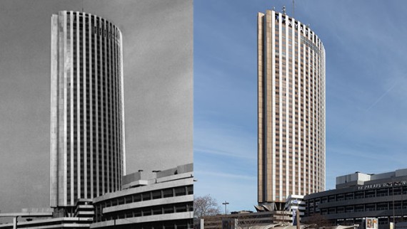 Zunanjost hotelskega kompleksa betonskega videza se do danes skoraj ni spremenila. (© Daniel Osso)